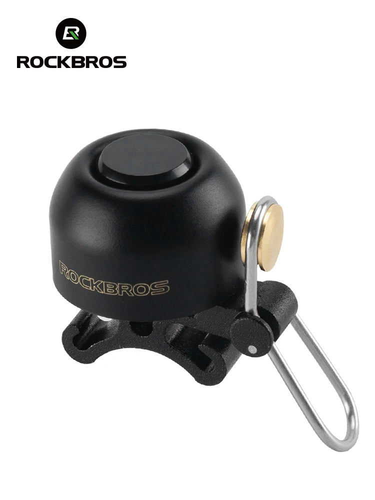 ROCKBROS Copper Alloy Bike Bell Non-Slip Bicycle Safety Warning Bell