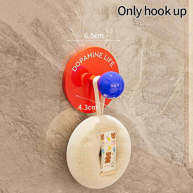 Adhesive Wall Hook Durable No-Drill Coat & Bathroom Storage Hook