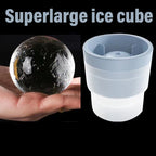 3D Round Ice Cube Mold UK Silicone Whiskey Ice Maker & Drink Tool
