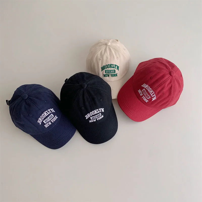 Korean Baby Baseball Cap UK Embroidered Kids Sun Hat 2–6Y