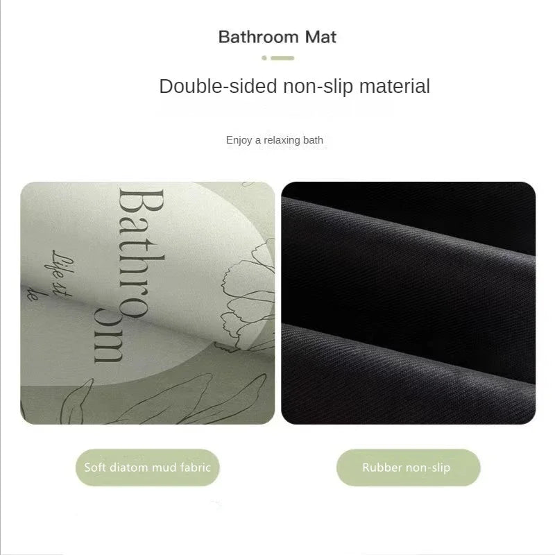 Long Kitchen Floor Mat UK Absorbent Non-Slip Diatom Mud Rug