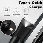 Men's Body Trimmer Electric Groin Groomer Ceramic Blade Wet/Dry