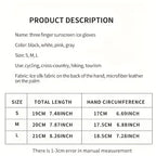 Ice Silk Sun Protection Gloves Anti Slip Fishing Cycling Kayak UV