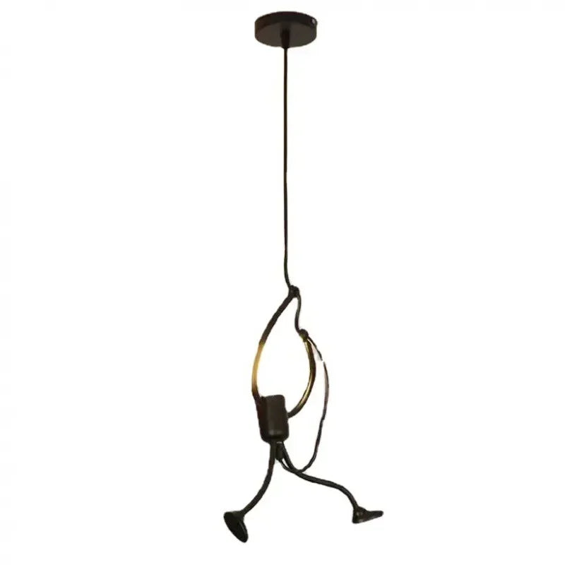 Modern Iron Man Pendant Light for Home & Café Décor