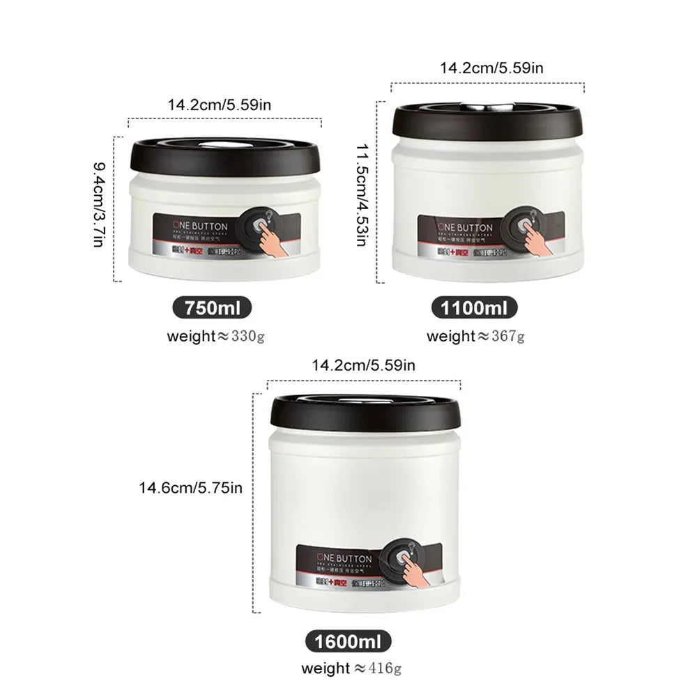 Vacuum Coffee Bean Storage Canister