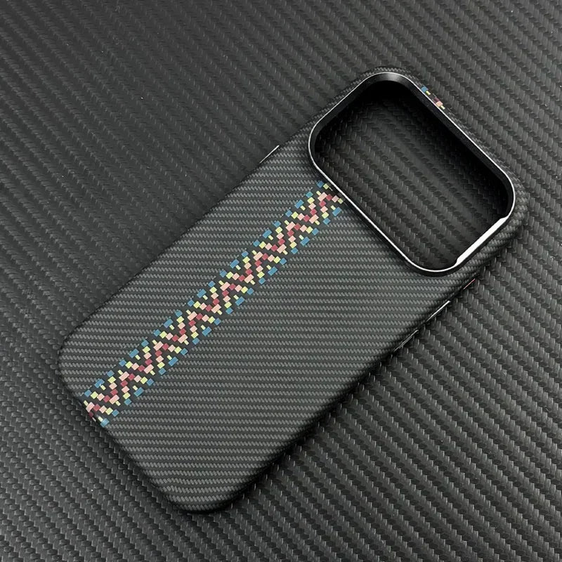 MagSafe Carbon Fiber Armor Case for iPhone 17 16 15 14 Pro Max