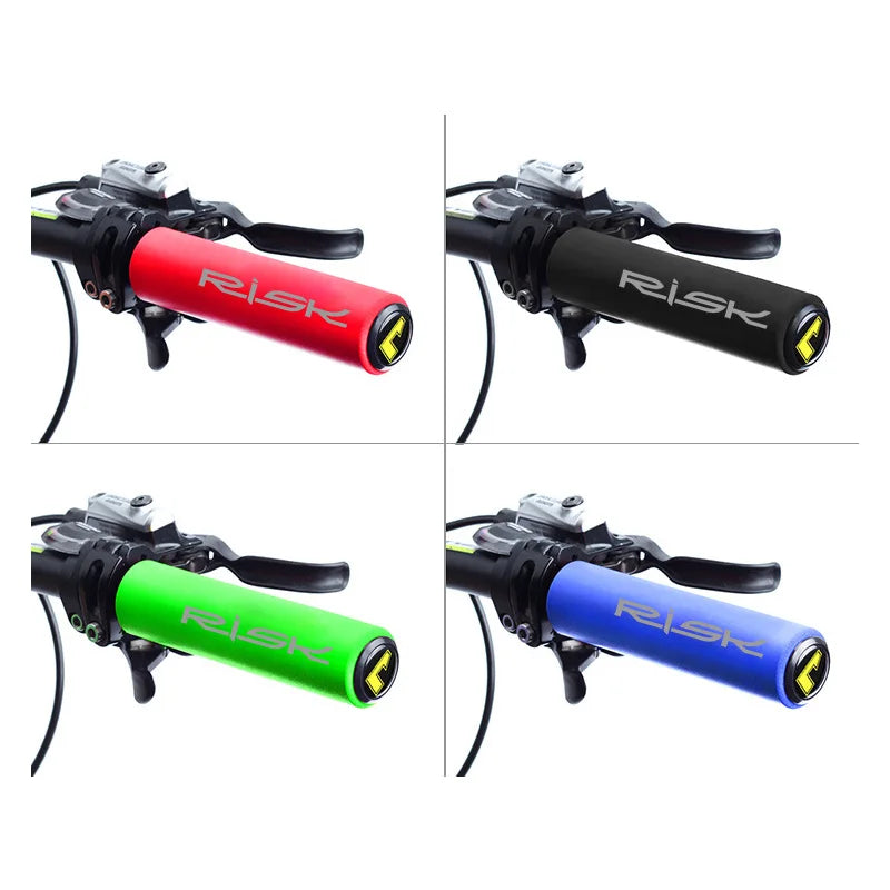 RISK Ultra Light Anti-Slip MTB Bike Handlebar Grips Soft Rubber