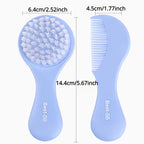 Baby Comb & Brush Set Soft Bristle Hair Brush for Newborns
