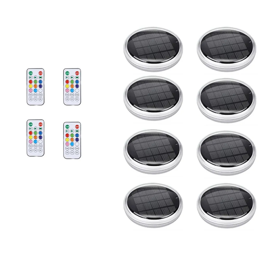Solar Rechargeable Floating Pool Lights with Remote