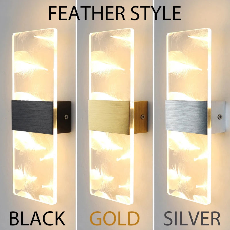 Modern Acrylic LED Wall Lamp Nordic Bedside Light