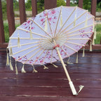 Buy 70cm Chinese Silk Tassel Umbrella