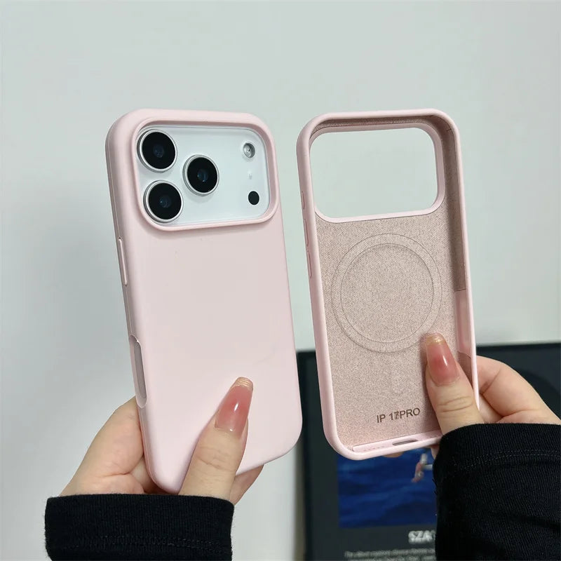 MagSafe Liquid Silicone Case for iPhone 17 16 15 14 13 Pro Max