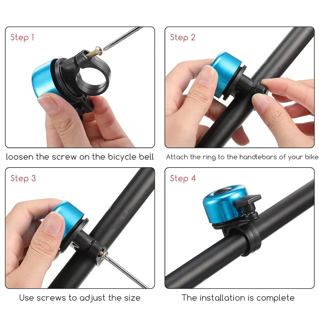 Aluminum Alloy Bicycle Bell Loud Clear Sound MTB Road Bike Safety