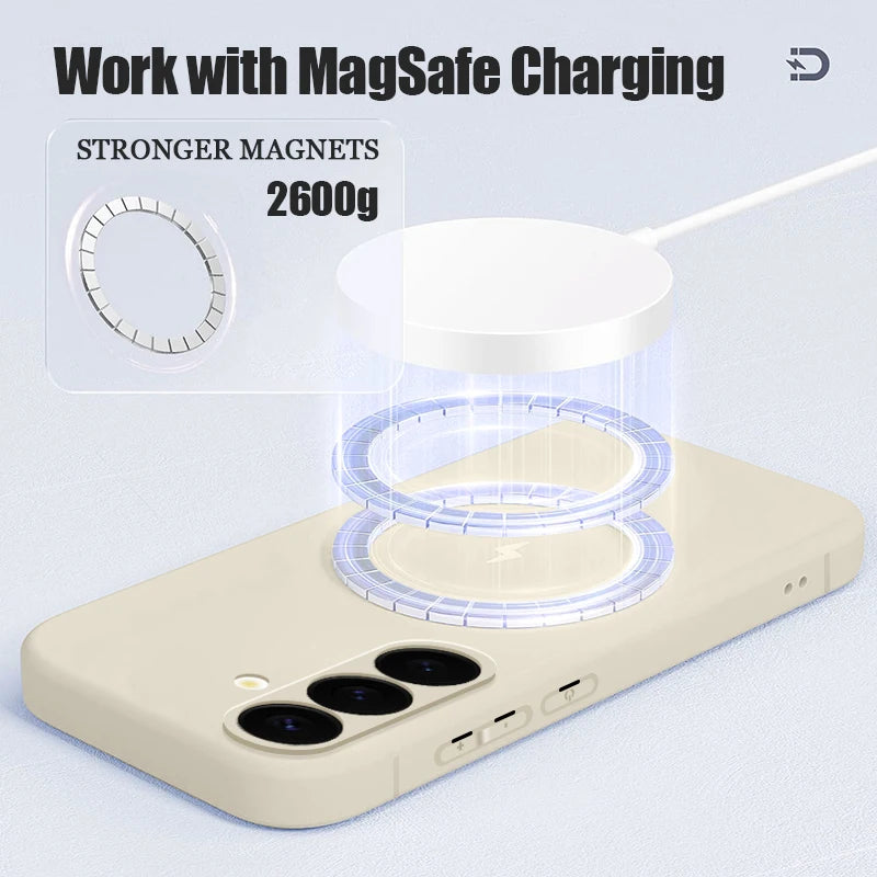 Luxury Magnetic MagSafe Case for Samsung Galaxy S22 S23 S24 S25 S26