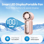 Mini Turbo Handheld Fan 3600mAh USB Rechargeable Portable Fan
