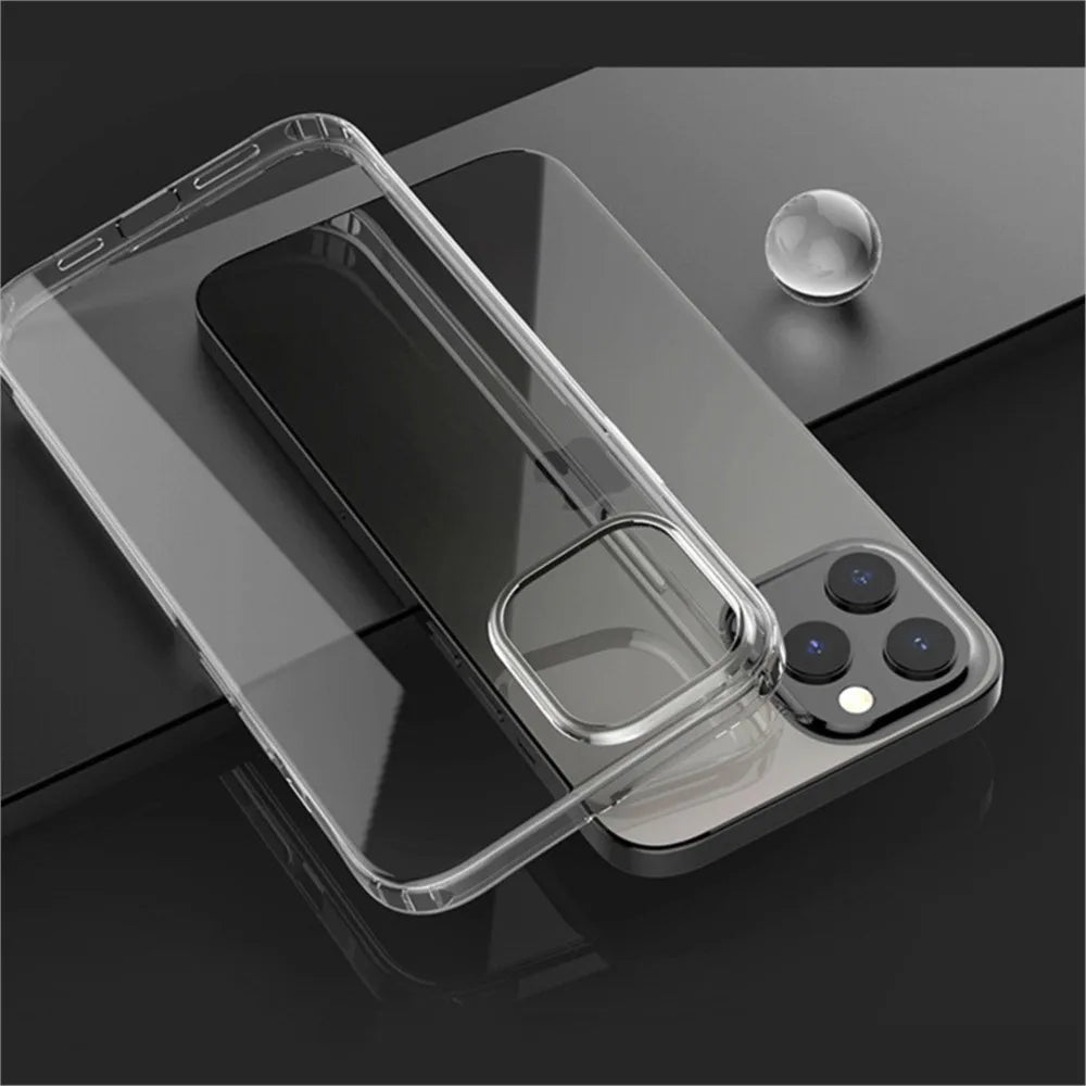 Non-Yellowing Clear Case for iPhone 11 12 13 14 15 16 Pro Max