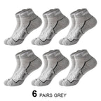 Breathable Basketball Socks Men 6 Pairs Sweat Absorbent Mesh Running