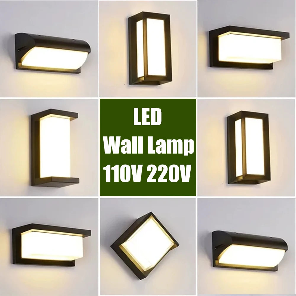 Waterproof LED Wall Light for Porch, Garden & Outdoor Pathways