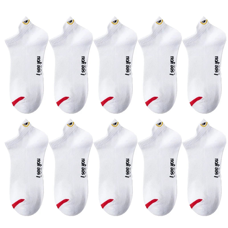 Ankle Socks Men Women Breathable Low Cut Casual Summer 5 - 10 Pairs