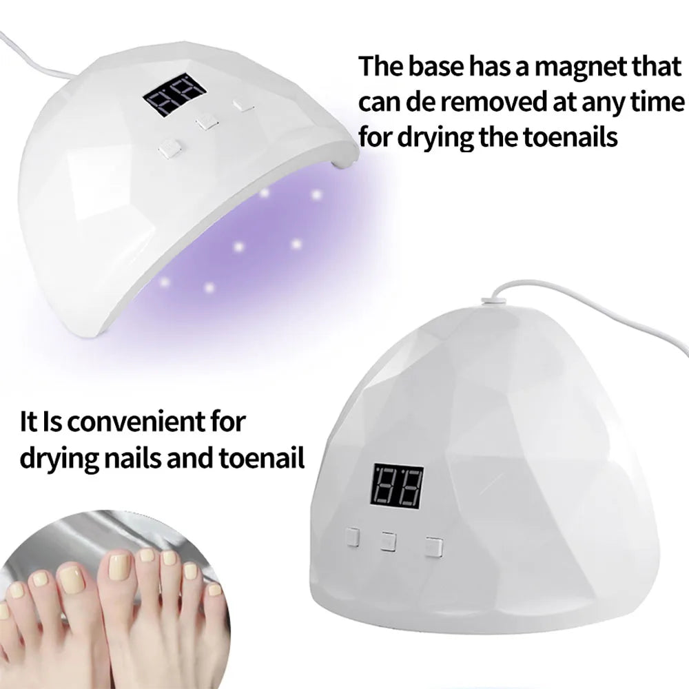 LULAA Nail Dryer Lamp UV LED Gel Nail Polish Curing Lamp