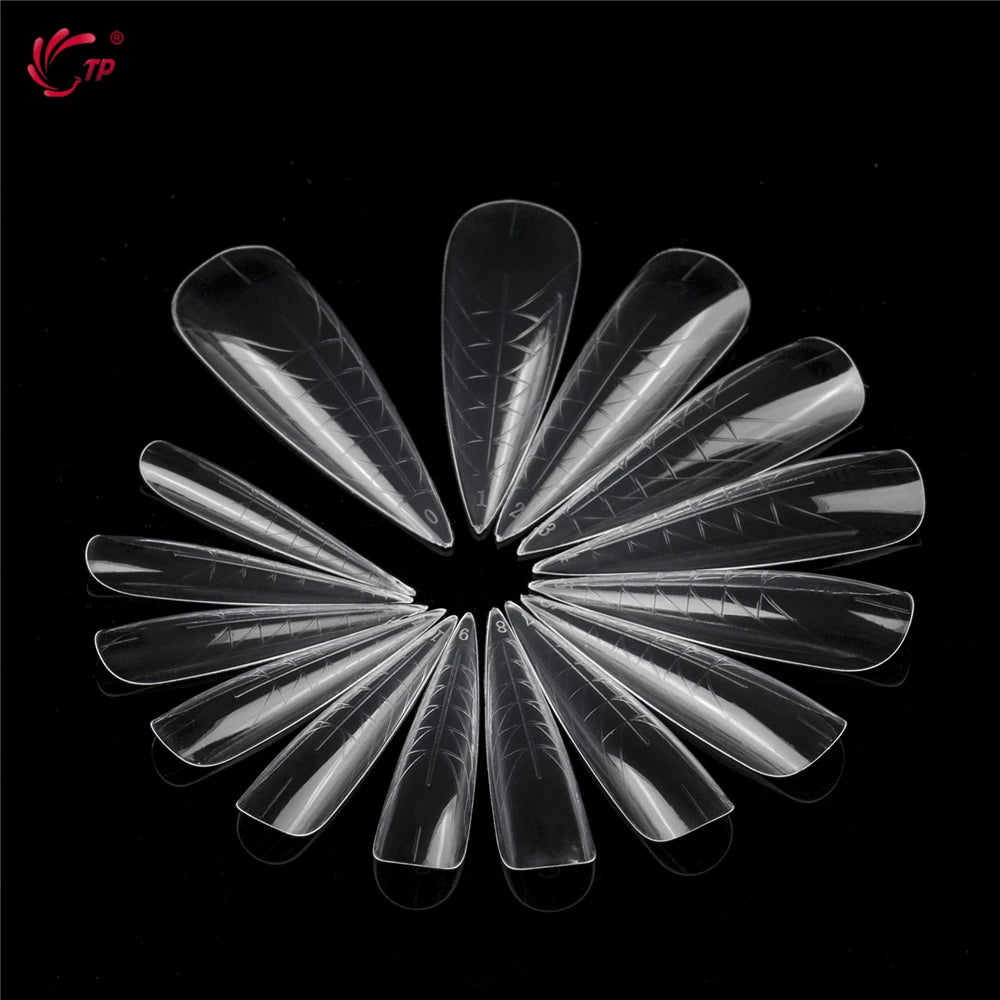 Stiletto Dual Form Nail Tips Acrylic Gel Extension Mold Kit