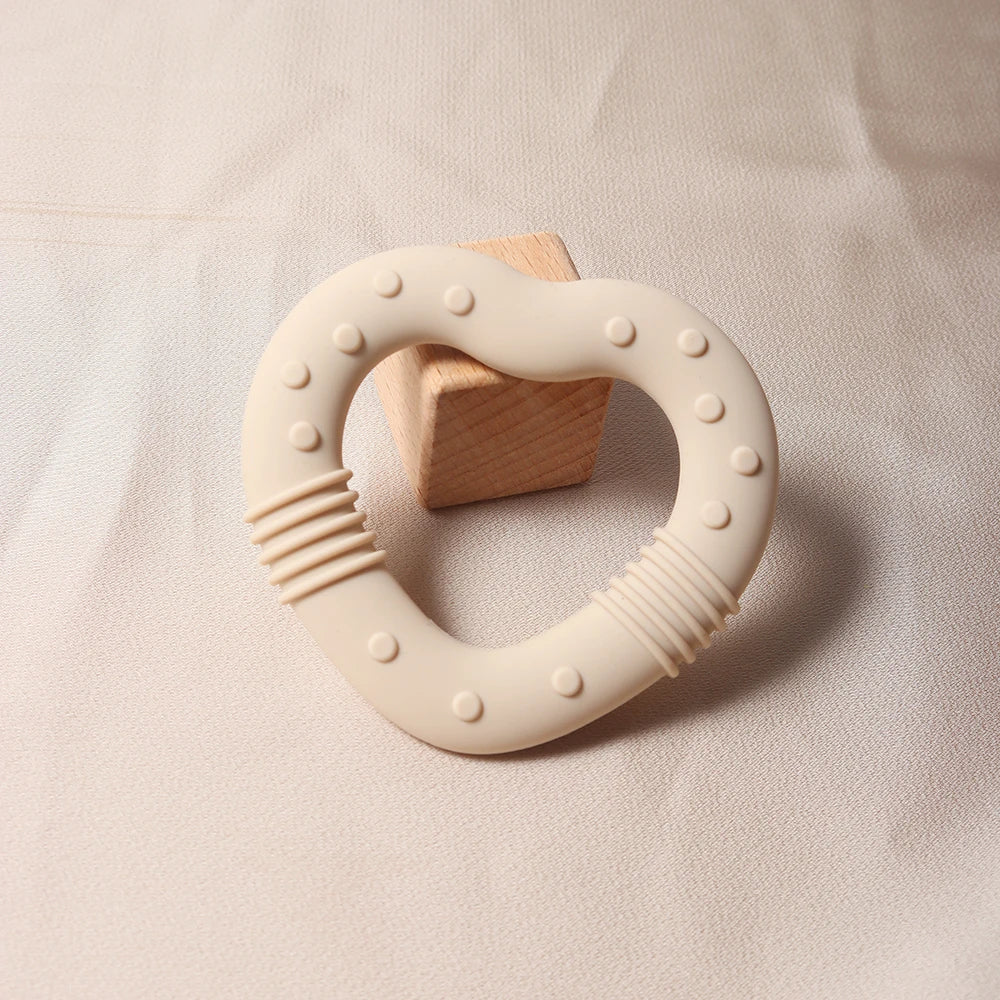 Star & Heart Silicone Baby Teether Food Grade Toy