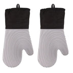 Silicone Oven Mitt Set – Waterproof Heat-Resistant Kitchen Gloves