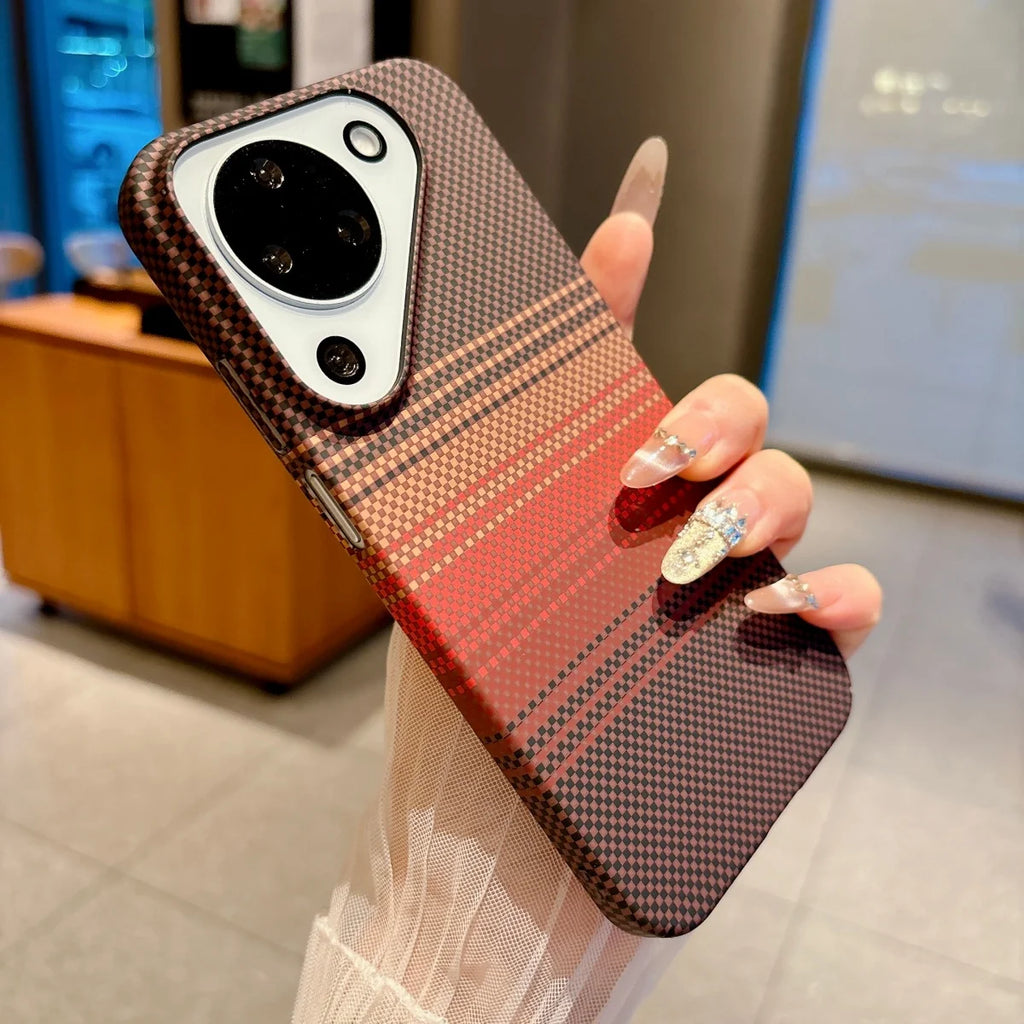 MagSafe Kevlar Carbon Fibre Case for Huawei Pura 90 80 70 Pro Max