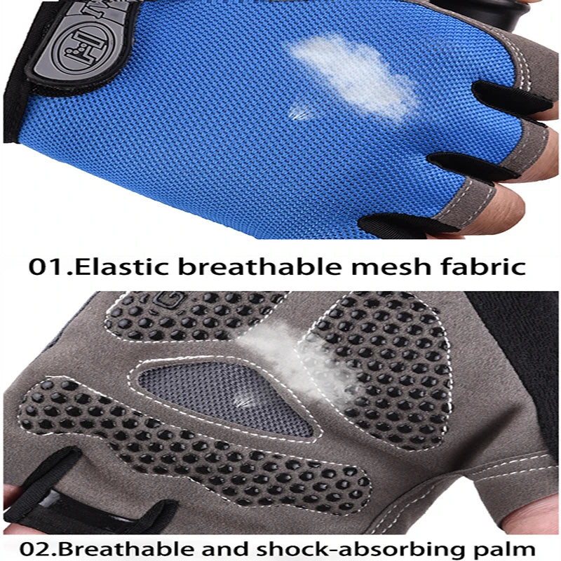 Half Finger Gym & Cycling Gloves Anti-Slip Breathable
