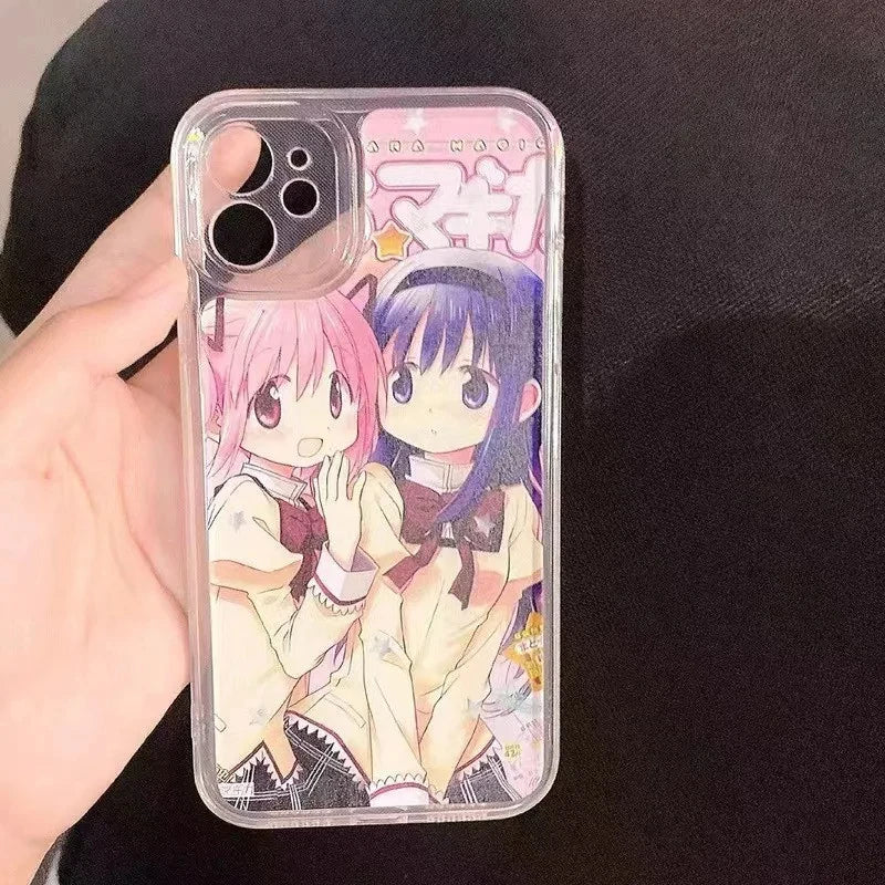 Korean Minimalist Girls Case for iPhone 11 12 13 14 15 16 Pro Max