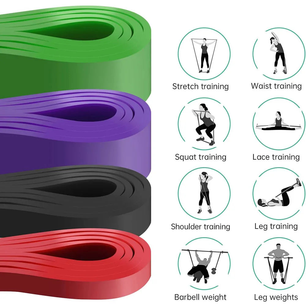 Heavy Duty Resistance Bands Pull Up Assist Latex Fitness Band for Home Gym Workout
