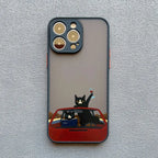 Funny Cat Phone Case for iPhone 11 12 13 14 15 16 17 Pro Max