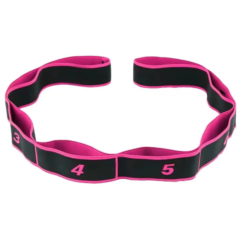 Yoga Stretch Strap Resistance Band Multi Loop Flexibility Trainer