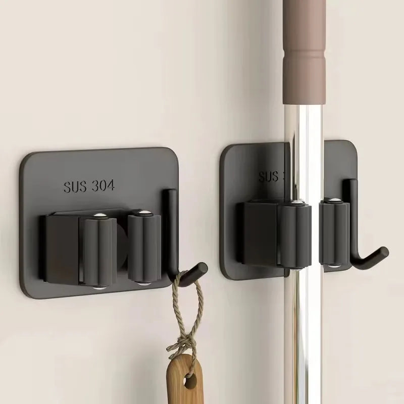 Mop Clip Holder Stainless Steel Organizer Main image