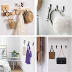 Alloy Wall Hooks with Screws Coat, Towel & Bag Hanging Hooks