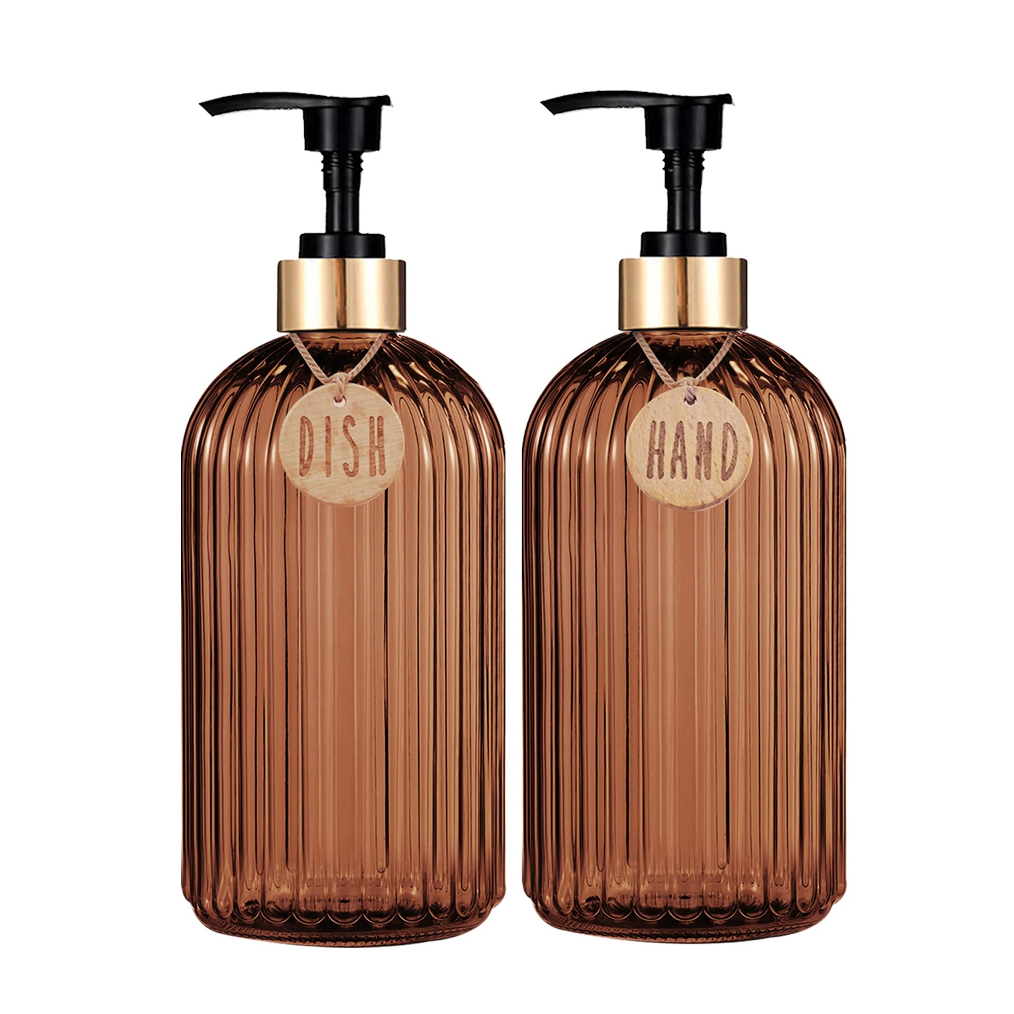Reusable Dish Soap Dispenser Bottle Hand Press Liquid Soap Pump for Kitchen