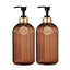 Reusable Dish Soap Dispenser Bottle Hand Press Liquid Soap Pump for Kitchen