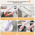 Winter Waterproof Rubber Gloves Fleece Lined Work Gloves
