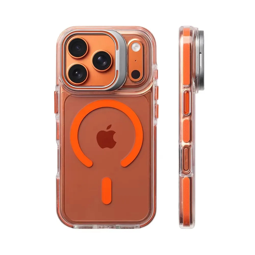 MagSafe Clear Bumper Stand Case for iPhone 12 13 14 15 16 17 Pro Max
