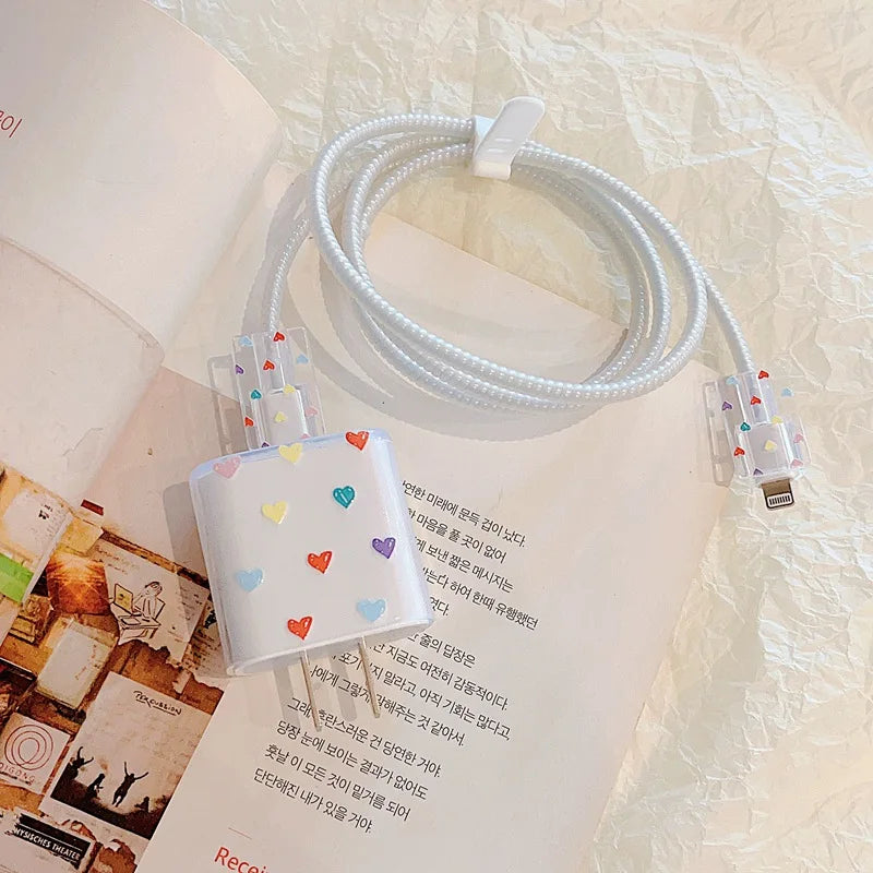 Cartoon Flower iPhone Charger Cover 18W/20W