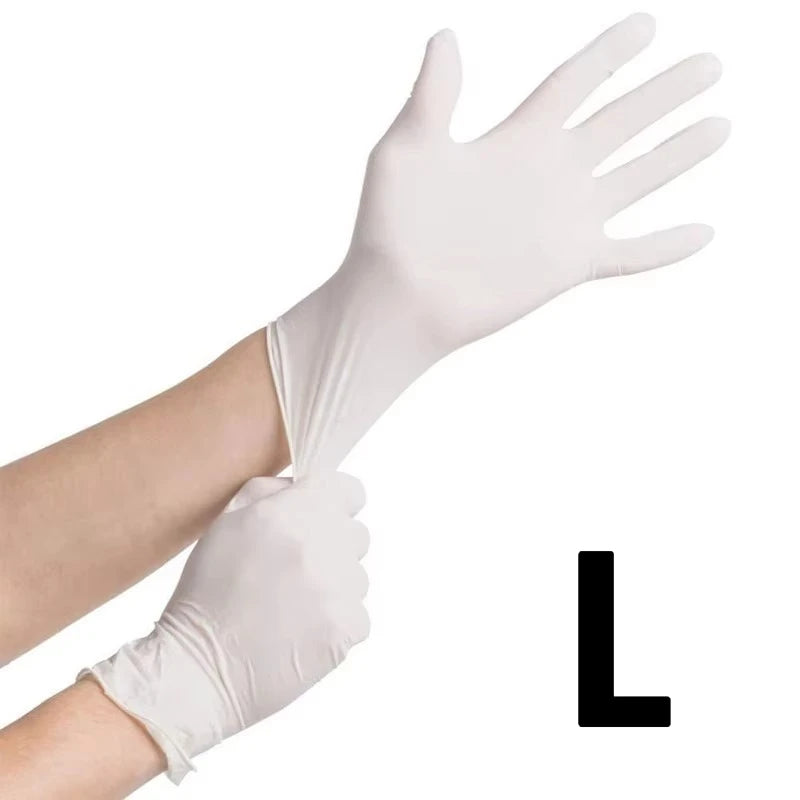 White Nitrile Gloves Disposable Latex Free Gloves