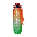 1000ml Motivational Sports Water Bottle with Time Marker