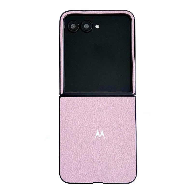Leather Candy Color Flip Case for Motorola Razr 70 60 50 Ultra