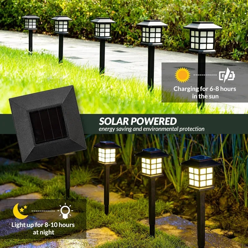 2 Pack Solar Pathway Lights