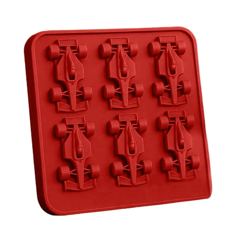 Formula Racing Car Ice Mold 3D Silicone Ice Cube Tray for Drinks & Jelly