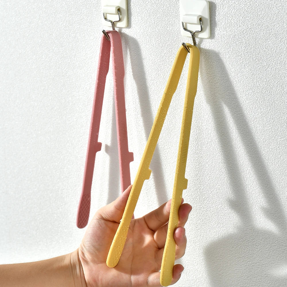 Silicone Grill Tongs Non-Stick – Heat Resistant BBQ Food Serving Clamp Secondary image