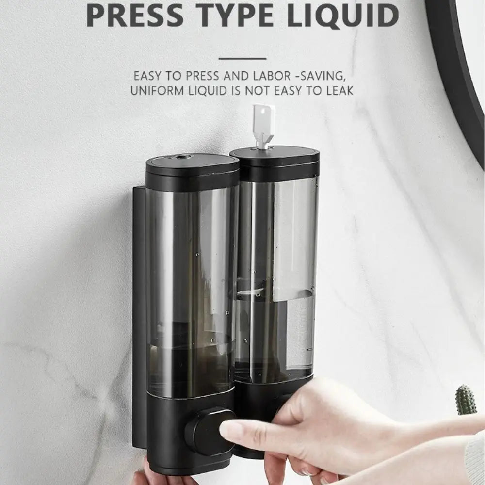 Wall Mounted Soap Dispenser Durable ABS Liquid Soap & Shampoo Container