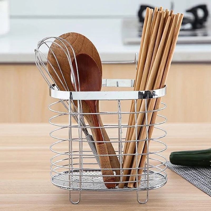 Stainless Steel Cutlery Holder Hanging Drainer