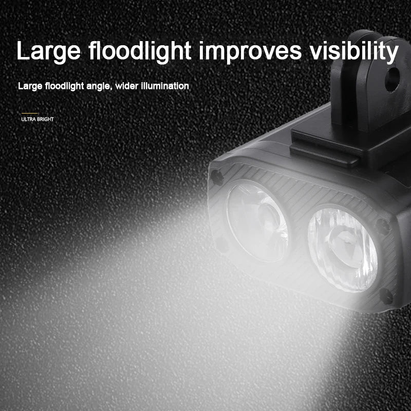 2024 USB Rechargeable Bike Headlight for Night Cycling