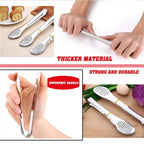 Kitchen Food Tongs Stainless Steel – Heat Resistant BBQ & Salad Serving Clip